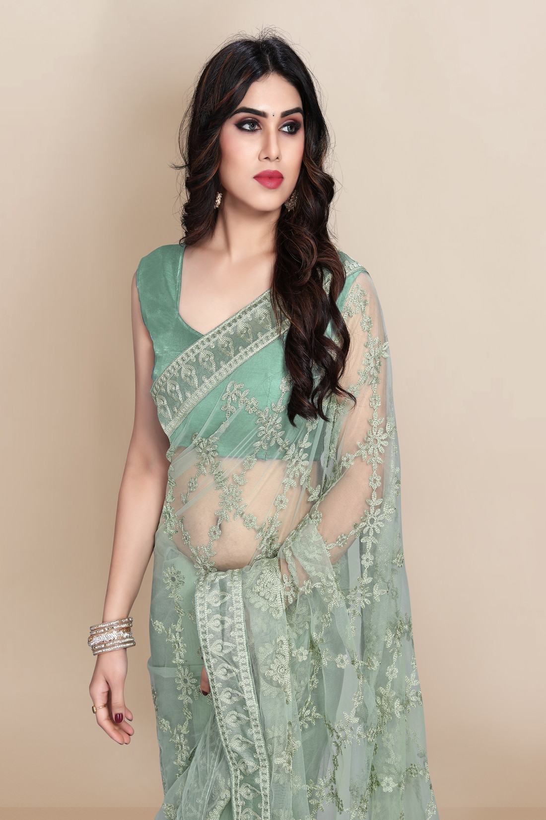Shop for Pure Tussar Embroidery Sarees Online|Banarasi Tussar Silk Saree  |Samyakk | Samyakk