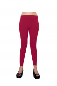 Aaritra Fashion 4 Way Lycra Ankle Length Leggings - Red